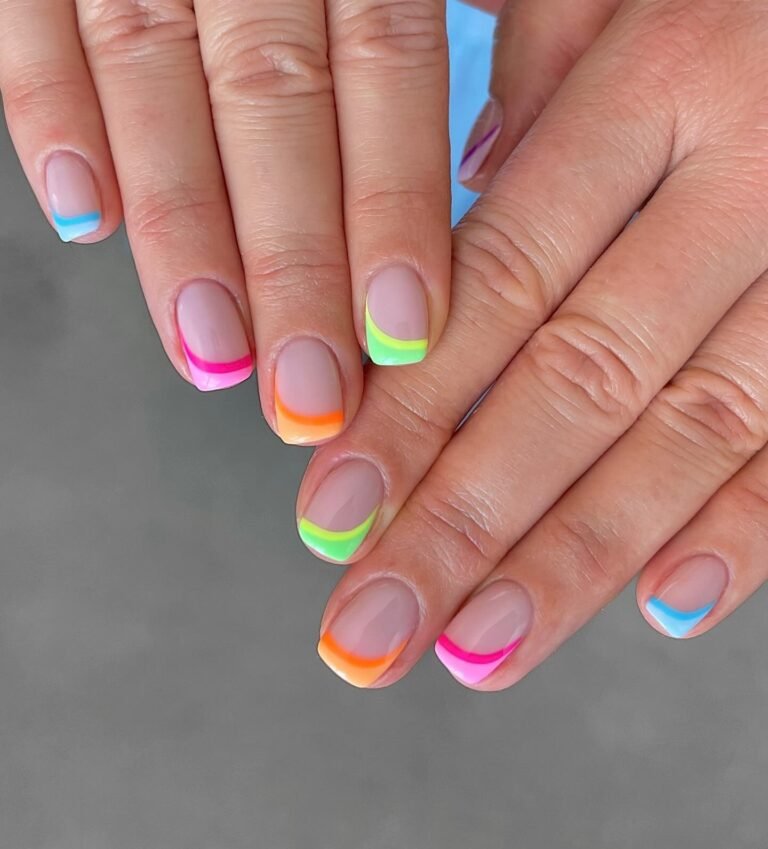 Colorful French Tip Nails: A Fun Twist on a Timeless Classic