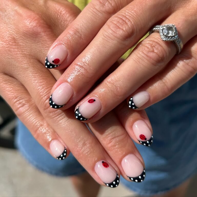 Save These Cute Ladybug Nails for Your Next Manicure In This Spring Season