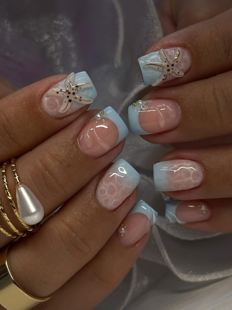 Spring Break Nails:Cute Beachy Nail Ideas for Your Next Vacation