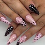Polka Dot French Tip Nail Ideas for a Chic, Trendy & Playful Manicure