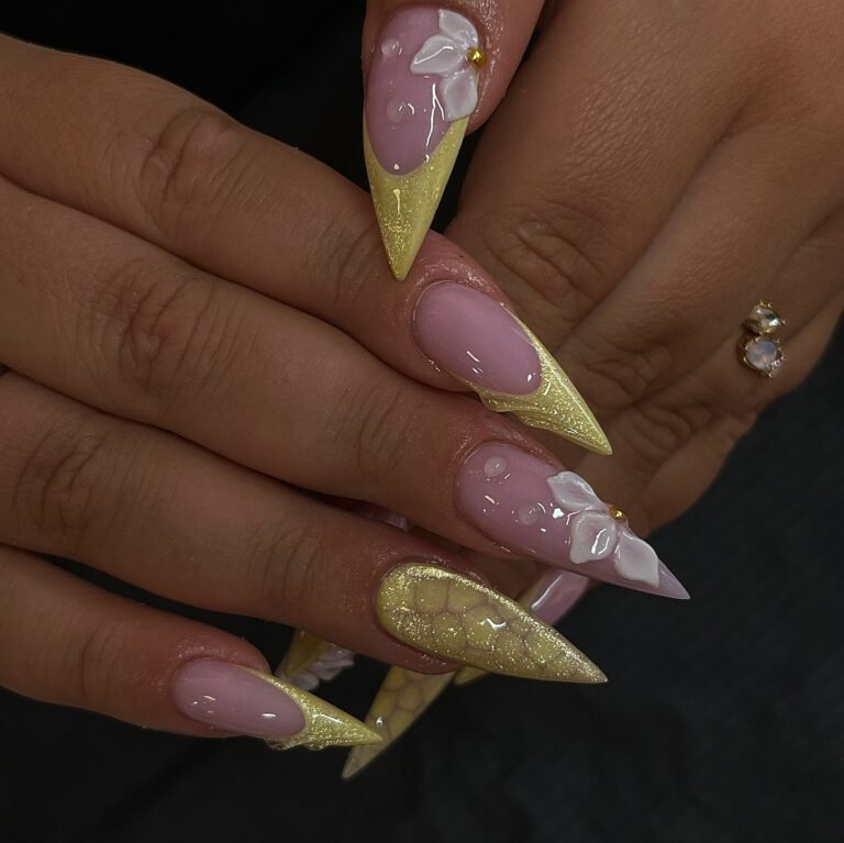 Yellow French Tip Nails Ideas for a Bold Yet Elegant Summer Manicure