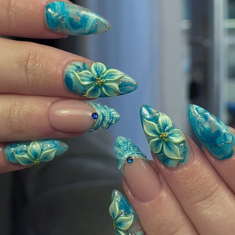 Ocean-Inspired Beach Nails You Need to Try This Summer