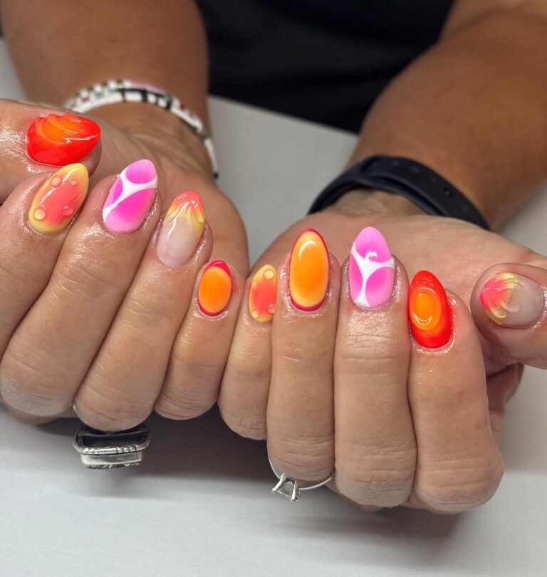Sunset Nails for Summer: Trendy Tropical Nail Ideas for a Beachy Look