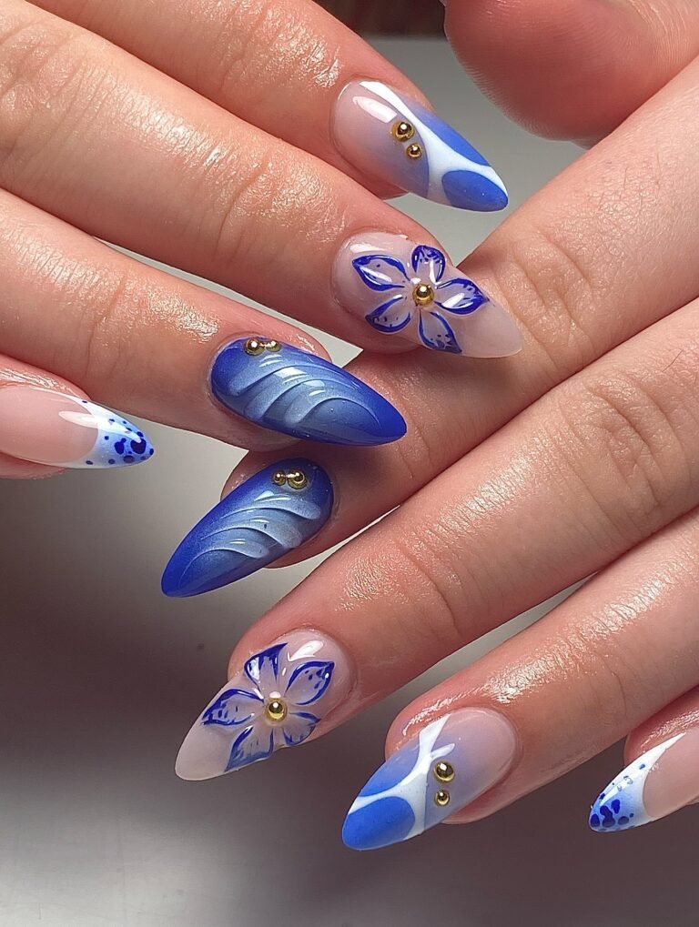 Blue and White Nails: Fresh, Trendy, and Easy Nail Design Ideas