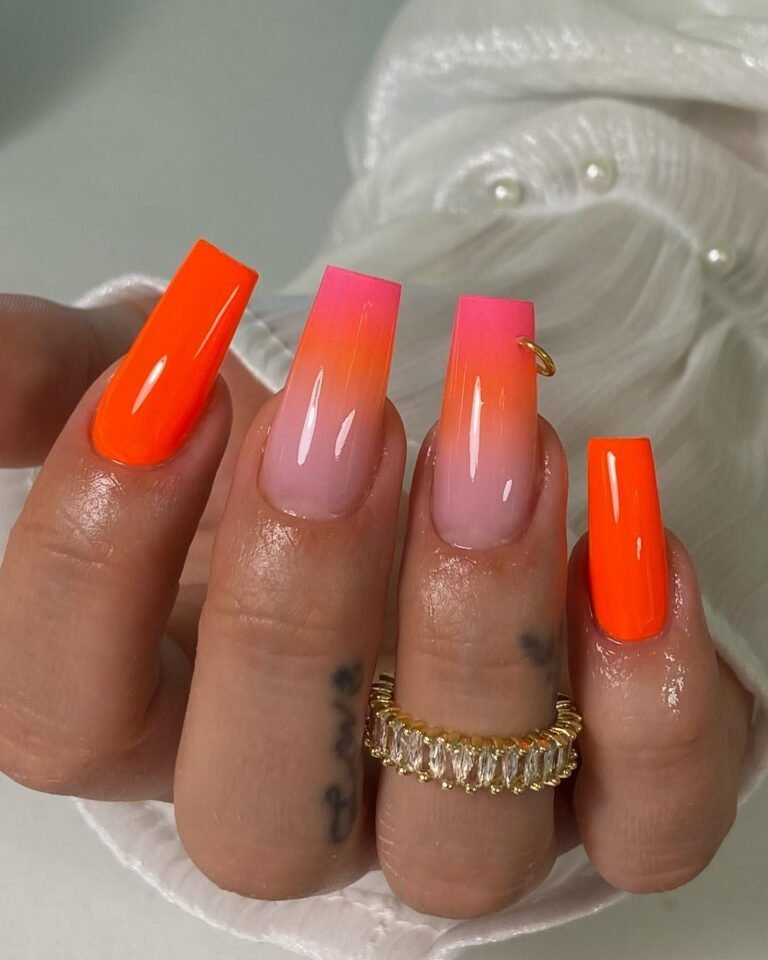 Sophisticated Orange Nails for a Modern Luxe Look